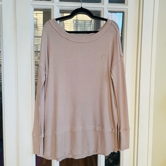 Free People Oversized Catalina Long Sleeve Thermal Top - Picture 8 of 11
